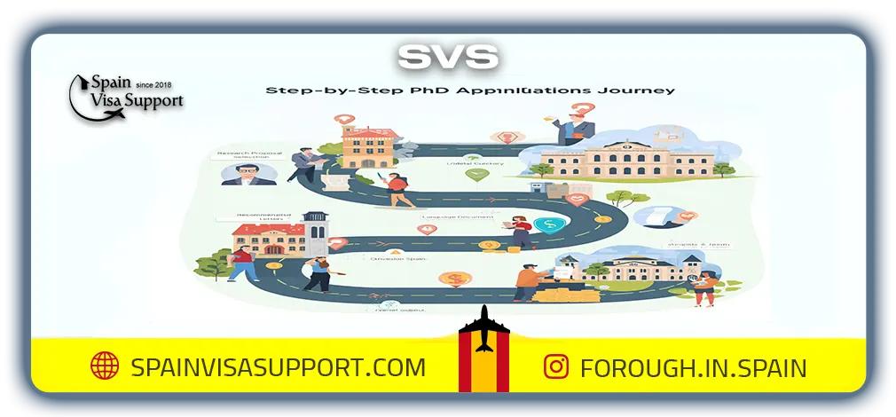 اخذ پذیرش دکتری اسپانیا با svs