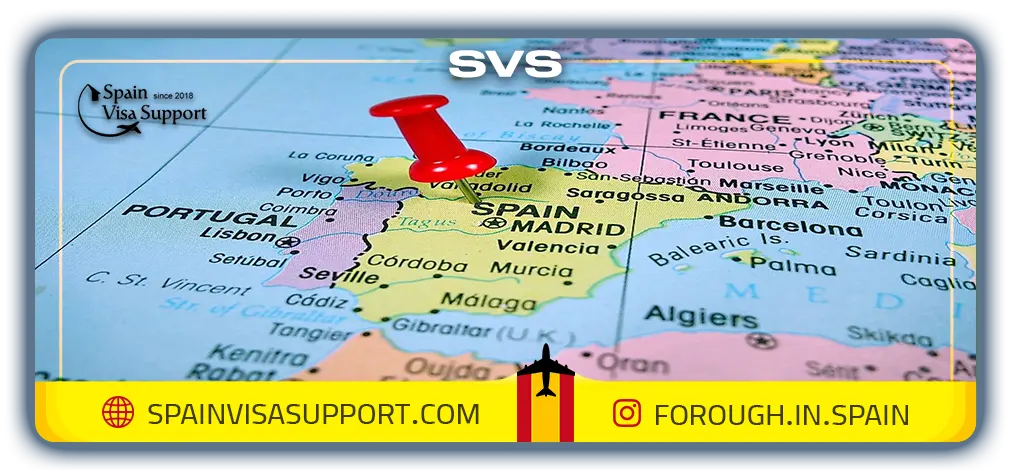 نقشه کشور اسپانیا